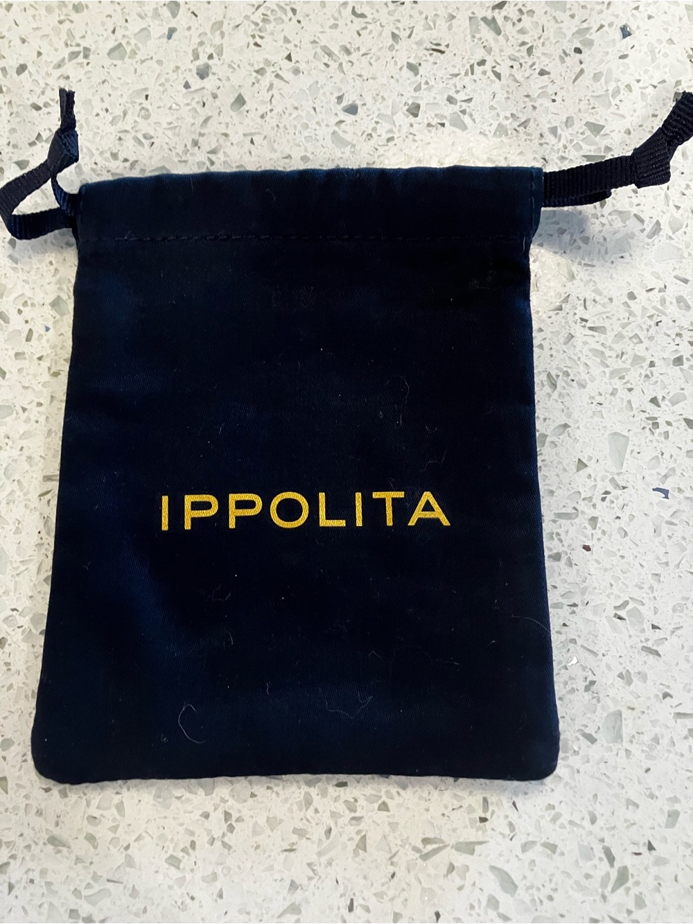 Ippolita Black Velvet Jewelry Pouch | Authentic Drawstring Storage Bag.